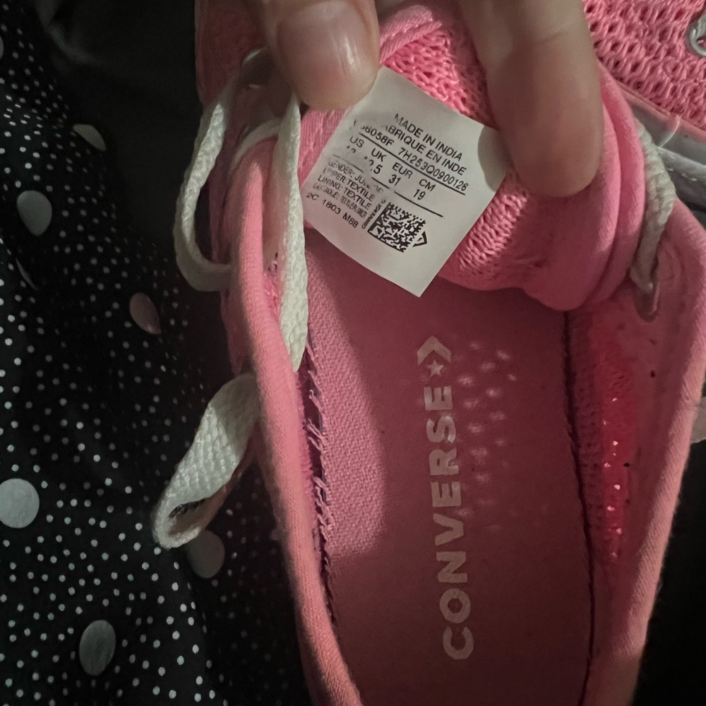 Size 12 kid- 2 pairs of Converse Kids - Picture 6 of 6